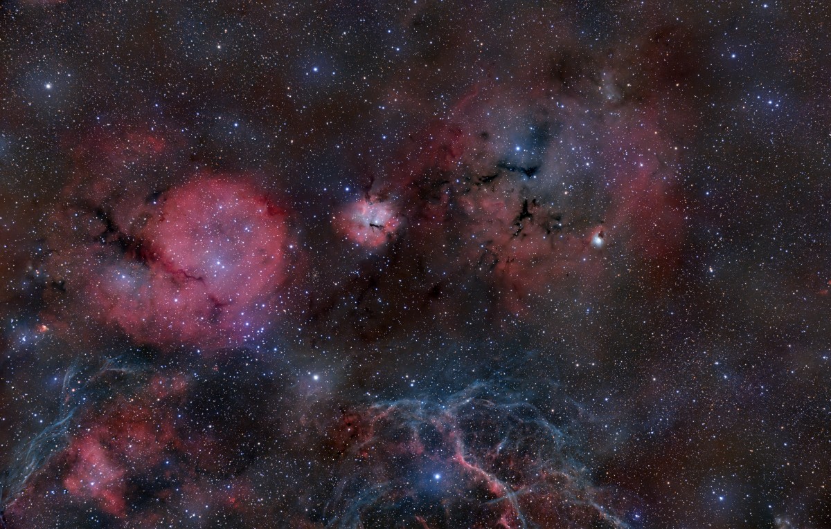 Gum 17, Gum 15 and NGC 2626